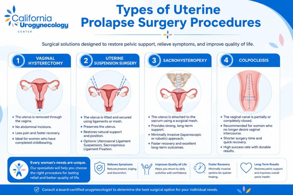 Types of Uterine Prolapse Surgery Procedures